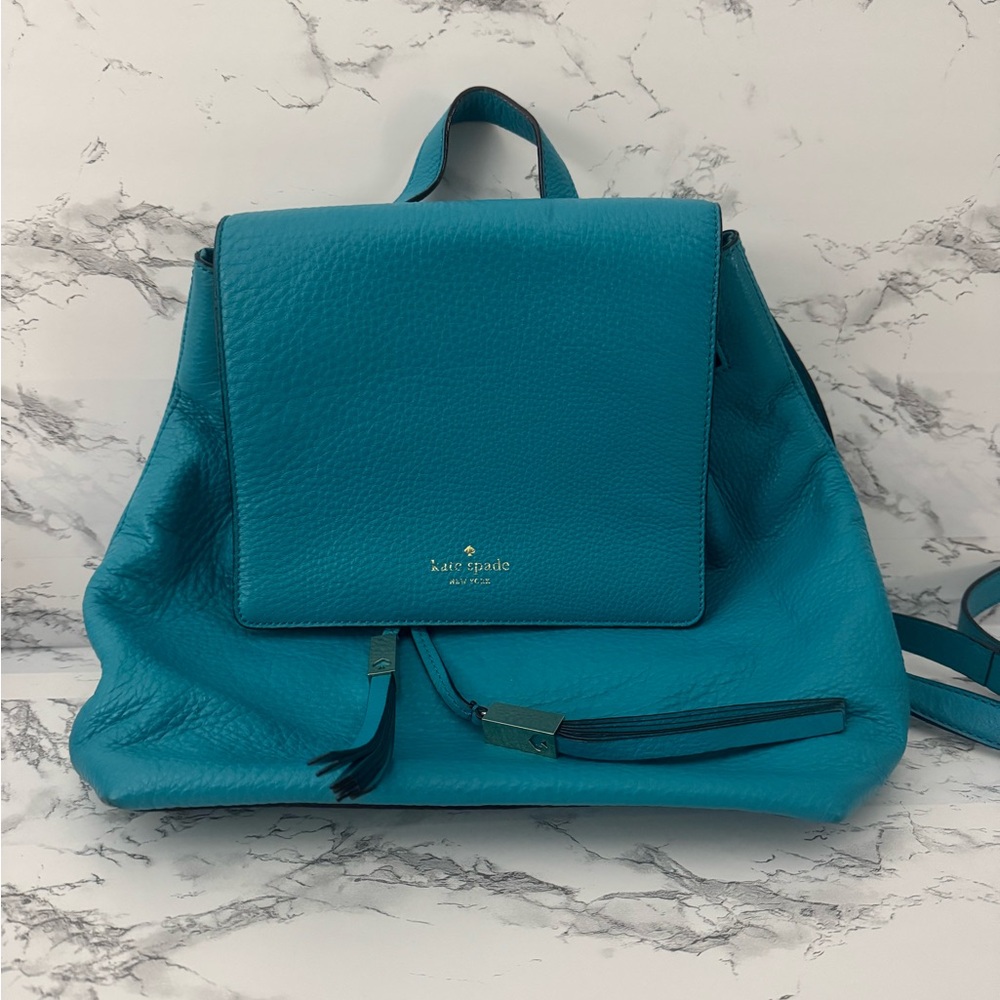 Kate Spade New York- Wilder Grey Street Leather Backpack